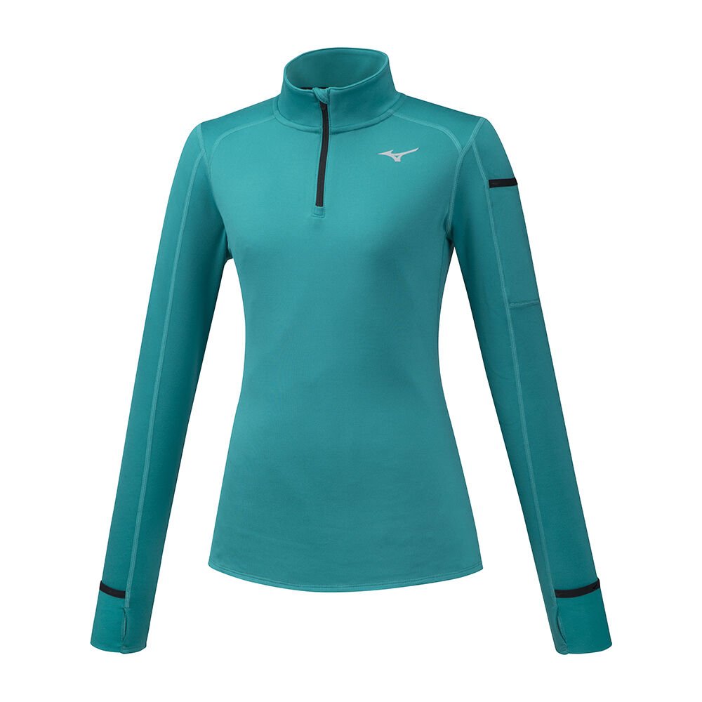 Damske Treningove Oblecenie Mizuno Vortex Warmalite HZ Bezecke Modre Vypredaj GPLD60389